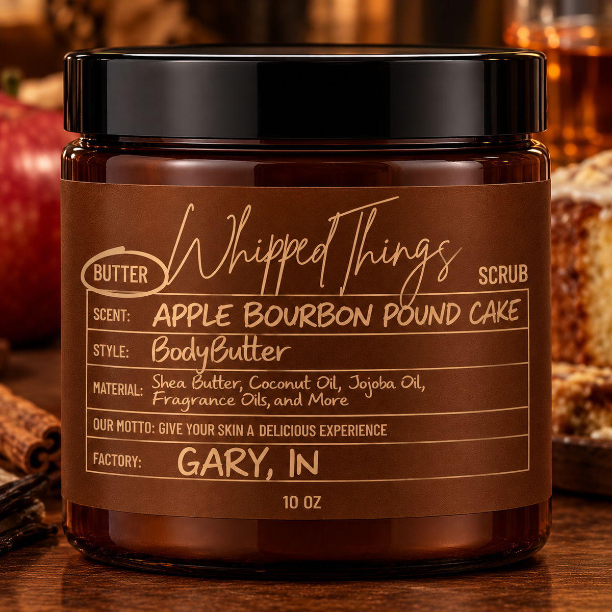 Apple Bourbon Poundcake